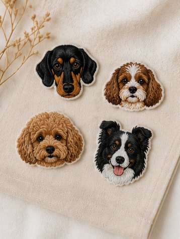 Custom Pet Portrait Patch