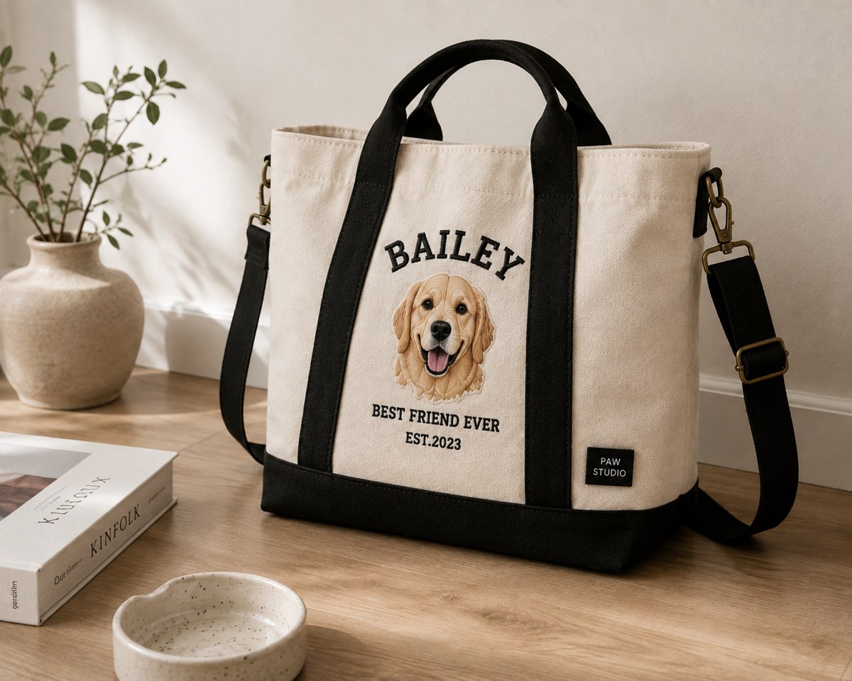 Custom Portrait Tote Bag